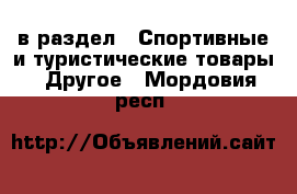 в раздел : Спортивные и туристические товары » Другое . Мордовия респ.